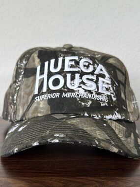 Huega House Camouflage Hat Like New